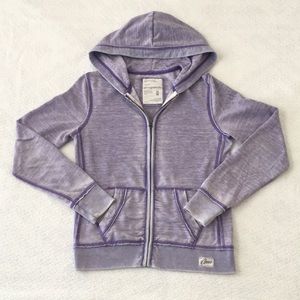 Aeropostale Lavender Heathered Zip Up Hoodie Lilac